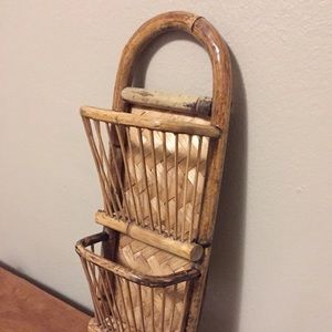 Rattan Mail Organizer
